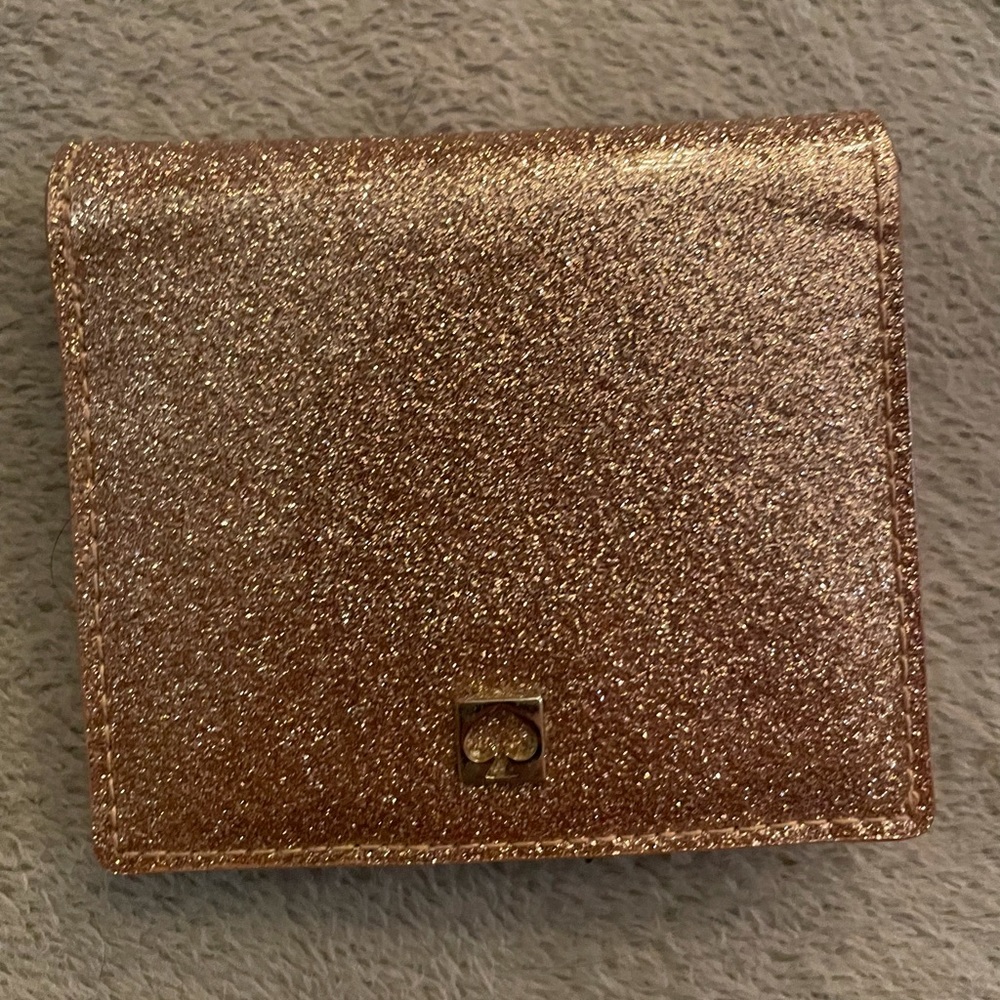 Pink glitter Kate Spade wallet